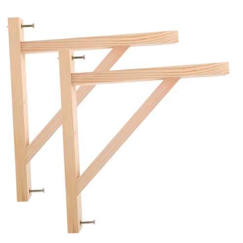 GALPADA 2 Stück Robuste Dreieck Wandhalterung aus Holz für Regalträger Stabiler Winkel Platzsparend und Verschleißfest Vielseitig für Wandmontage und Tischbefestigung Elegantes Design GALPADA 2 Stück Robuste Dreieck Wandhalterung aus Holz für Regalträger Stabiler Winkel Platzsparend und Verschleißfest Vielseitig für Wandmontage und Tischbefestigung Elegantes Design von GALPADA