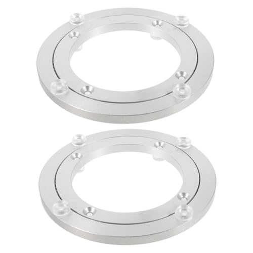 GALPADA 2 Stück Runder Drehteller aus Aluminiumlegierung Drehbare Geräuscharme Tischlagerbasis mit Glattem Kugelgelenk für Esstisch Schreibtisch Schrank Modernes Design GALPADA 2 Stück Runder Drehteller aus Aluminiumlegierung Drehbare Geräuscharme Tischlagerbasis mit Glattem Kugelgelenk für Esstisch Schreibtisch Schrank Modernes Design von GALPADA