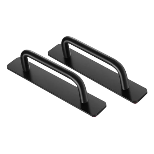 GALPADA 2 Stück Selbstklebende Rostfreie Möbelgriffe aus Aluminium Teiliges für Schranktüren und Duschkabinen Modernes Design Einfache Montage ohne Bohren für Küche und Bad Geeignet von GALPADA