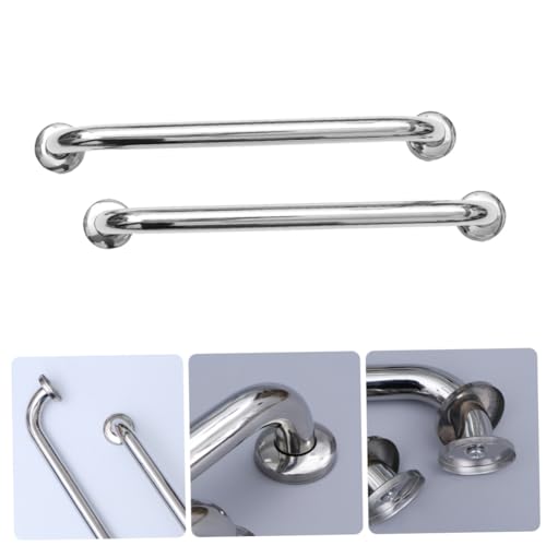 GALPADA 2 Stück Sicherheitsgriff Badezimmer Rutschfeste Haltegriffe Badewanne Wc Handläufe für Senioren und Barrierefreiheit Stabile Wandmontage Vertikal Horizontal Diagonal von GALPADA