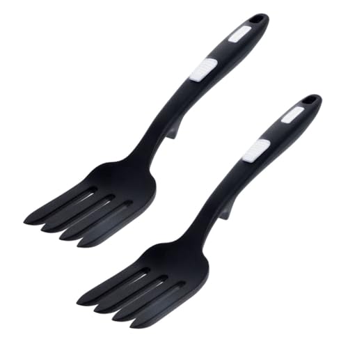 GALPADA 2 Stück Silikon Kochgabeln Hitzebeständige Flexible Küchenutensilien für Pasta und Schwarz und Weiß Lebensmittelecht und Rutschfest GALPADA 2 Stück Silikon Kochgabeln Hitzebeständige Flexible Küchenutensilien für Pasta und Schwarz und Weiß Lebensmittelecht und Rutschfest von GALPADA