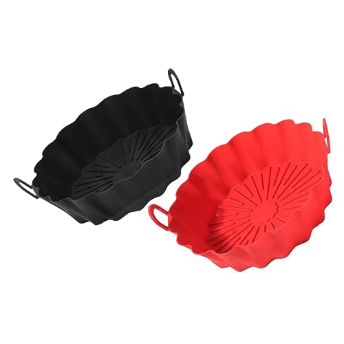 GALPADA 2 Stück Silikon Liner für Heißluftfritteuse Wiederverwendbare Antihaftmatte Rund Zufällige Farben für Gemüse Desserts Kompatibel mit Mikrowelle Dampfgarer Zufällige Farbe GALPADA 2 Stück Silikon Liner für Heißluftfritteuse Wiederverwendbare Antihaftmatte Rund Zufällige Farben für Gemüse Desserts Kompatibel mit Mikrowelle Dampfgarer Zufällige Farbe von GALPADA