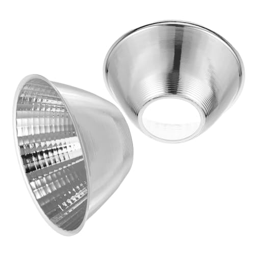 GALPADA 2 Stück Taschenlampen reflektorbecher Ersatz Reflektorplatte für LED taschenlampen Erhöht Lichtintensität und Helligkeit Leicht Tragbar für Outdoor und Notfälle von GALPADA