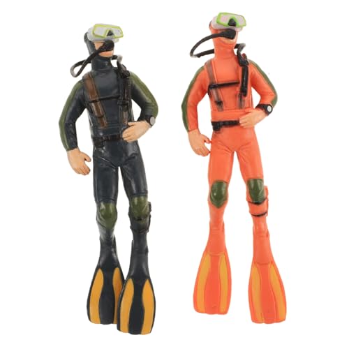 GALPADA 2 Stück Teiliges Aquarium Deko Taucher Figuren aus Resin Realistische Fischbecken Accessoires Sichere Langlebige Fisch Tank Dekoration für Aquarium Teich und Schreibtisch GALPADA 2 Stück Teiliges Aquarium Deko Taucher Figuren aus Resin Realistische Fischbecken Accessoires Sichere Langlebige Fisch Tank Dekoration für Aquarium Teich und Schreibtisch von GALPADA