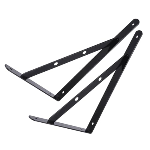 GALPADA 2 Stück Teiliges Dreieck wandregalhalter Stabile Metallkonsolen mit Winkel Robuste Tragfähige Wandbefestigung Langlebige Rostfreie Dreiecksklammern für Wohn Büroregale Schwarz GALPADA 2 Stück Teiliges Dreieck wandregalhalter Stabile Metallkonsolen mit Winkel Robuste Tragfähige Wandbefestigung Langlebige Rostfreie Dreiecksklammern für Wohn Büroregale Schwarz von GALPADA