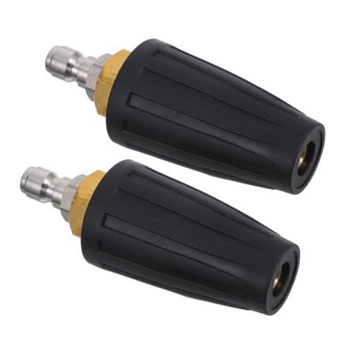 GALPADA 2 Stück Teiliges Hochdruckreiniger Turbodüse Psi mit Schnellanschluss Rotierende Sprühdüse für Auto- Garten Betonreinigung Präziser Anschluss für Vielseitige Hochdruckschläuche von GALPADA