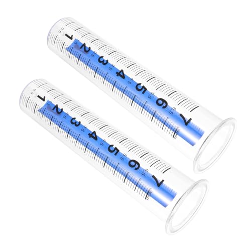 GALPADA 2 Stück Teiliges Kunststoff regenmessrohr Transparent mit Großem Messskala Praktisches Niederschlagsmessgerät für Garten Terrasse und Außenbereich Einfache Wiederverwendbar GALPADA 2 Stück Teiliges Kunststoff regenmessrohr Transparent mit Großem Messskala Praktisches Niederschlagsmessgerät für Garten Terrasse und Außenbereich Einfache Wiederverwendbar von GALPADA