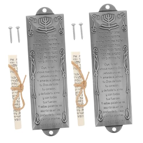 GALPADA 2stücke Schriftrolle Für Haustür Vintage-Design Wetterbeständige Religiöse Dekoration Für Türen Und Fenster von GALPADA