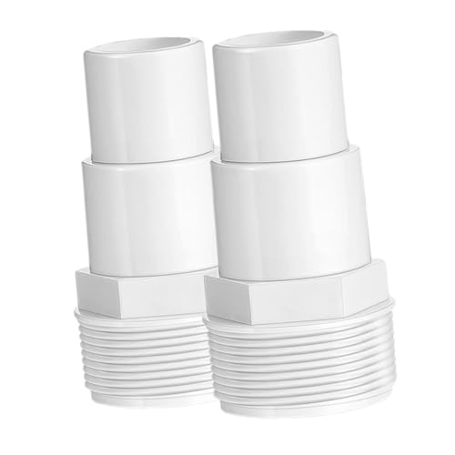 GALPADA 2 Stück Teiliges Poolpumpen Adapter Langlebigem Zuverlässiger Poolanschluss mit Auslaufsicherer Verbindung Einfache für Poolbesitzer Ersatzteil für Poolpumpe und Filtersystem von GALPADA