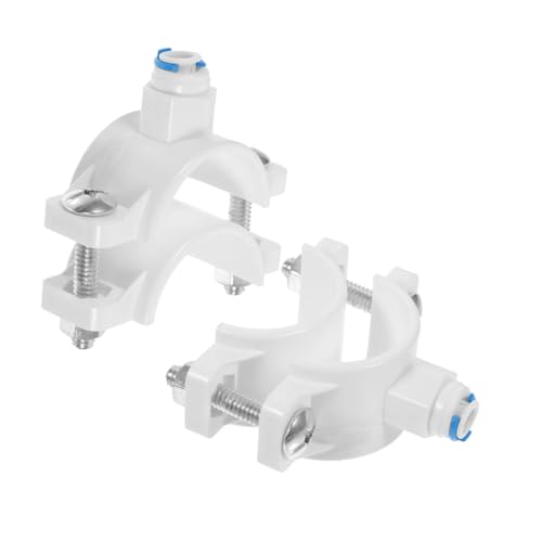 GALPADA 2 Stück Teiliges Ro system Abwassersattelventil Klemme Kunststoffclip Pom Ventilklemme Schnellanschluss für Umkehrosmose Wasserfilter Zubehör von GALPADA