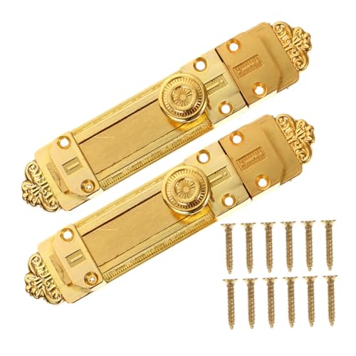 GALPADA 2 Stück Teiliges Türschloss aus Legiertem Massiver Schiebebolzen mit Vintage Finish Robust und Langlebig Geeignet für Innentüren Fenster Badezimmer und Zimmertüren Einfache GALPADA 2 Stück Teiliges Türschloss aus Legiertem Massiver Schiebebolzen mit Vintage Finish Robust und Langlebig Geeignet für Innentüren Fenster Badezimmer und Zimmertüren Einfache von GALPADA