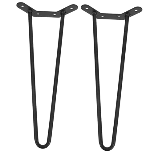 GALPADA 2 Stück Tischbeine Hairpin Stil Möbelbeine für Beistelltisch Nachttisch DIY Möbelprojekt Höhe Schwarz Robust Langlebig für Couchtisch Schreibtisch und Kleinmöbel GALPADA 2 Stück Tischbeine Hairpin Stil Möbelbeine für Beistelltisch Nachttisch DIY Möbelprojekt Höhe Schwarz Robust Langlebig für Couchtisch Schreibtisch und Kleinmöbel von GALPADA