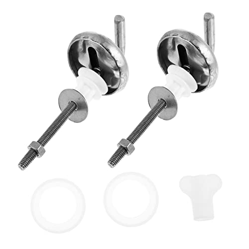 GALPADA 2 Stück Toilettensitz Befestigungsschrauben Teiliges für Wc Sitz Reparatur Rostfrei Installieren Geeignet für Toilettendeckel Robust und Kompakt GALPADA 2 Stück Toilettensitz Befestigungsschrauben Teiliges für Wc Sitz Reparatur Rostfrei Installieren Geeignet für Toilettendeckel Robust und Kompakt von GALPADA