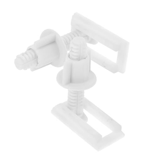 GALPADA 2 Stück Toilettensitz Schrauben Set Teilig Kunststoffbolzen mit Gummi Spreizdübel Schnellverschluss Wc Sitz Befestigung Ersatzteile für Stabile und Schnelle Montage von GALPADA