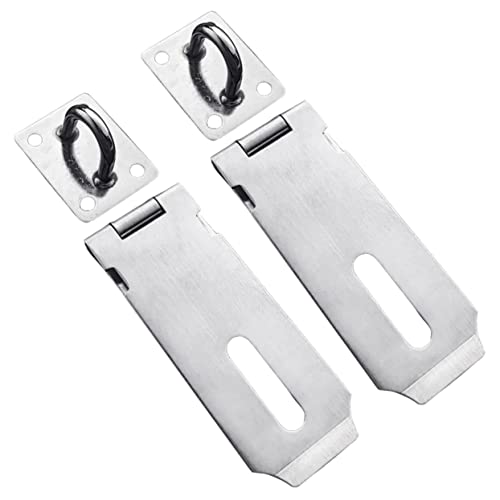 GALPADA 2 Stück Türschloss Hasp Latch Sicherheitsvorhängeschloss mit Robustem Design für Türen Schränke und Scheunen für Zusätzlichen Schutz GALPADA 2 Stück Türschloss Hasp Latch Sicherheitsvorhängeschloss mit Robustem Design für Türen Schränke und Scheunen für Zusätzlichen Schutz von GALPADA
