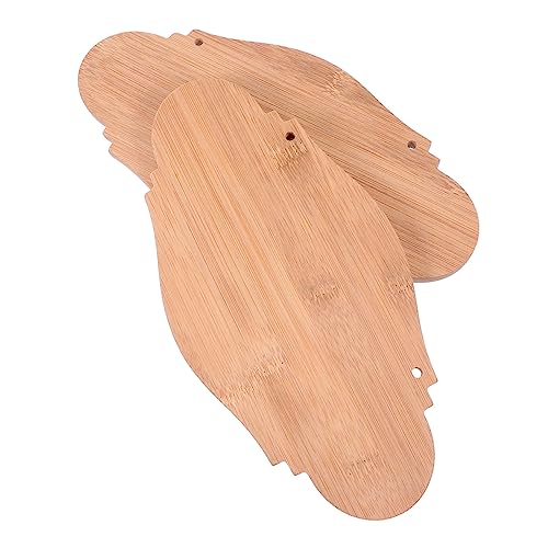 GALPADA 2 Stück Unbehandelte Holz Hängeschilder für DIY Projekte Dekorative Holzplaketten für Weihnachten Geburtstage Neujahr und Mehr zum Bemalen Gravieren und Gestalten von GALPADA