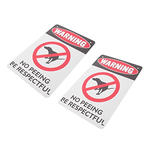 GALPADA 2 Stück Vintage Gartenschild Warnschild für Hundeurin Wetterfestes Schild für Garten und Plätze Dekorative Caution Board Langlebiges und Zuverlässiges Design von GALPADA