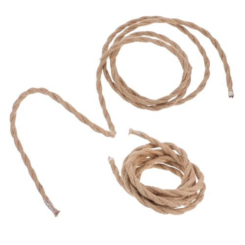GALPADA 2 Stück Vintage Hanfseil Lampenkabel Sicherheitsisoliert Gedrehtes Textilkabel Für Pendelleuchten Kronleuchter Industriestil Bauernhof Beleuchtung DIY von GALPADA