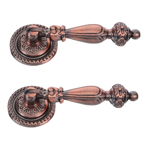 GALPADA 2 Stück Vintage Küchenschrankgriffe aus Robustem Zinklegierung mit Antikem Bronze Finish Runde Einloch Design Schubladengriffe für Kommode und Schrank Einfach zu Montieren GALPADA 2 Stück Vintage Küchenschrankgriffe aus Robustem Zinklegierung mit Antikem Bronze Finish Runde Einloch Design Schubladengriffe für Kommode und Schrank Einfach zu Montieren von GALPADA
