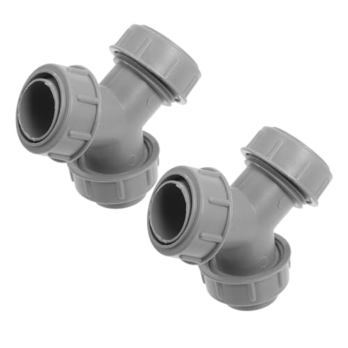 GALPADA 2 Stück Y Förmiger Abflussrohrverbinder aus Langlebigem Wasserdichter Küchenwaschbecken und Geschirrspüler Schlauchadapter Schnelles Stecksystem Kompatibel mit Abwasser und von GALPADA