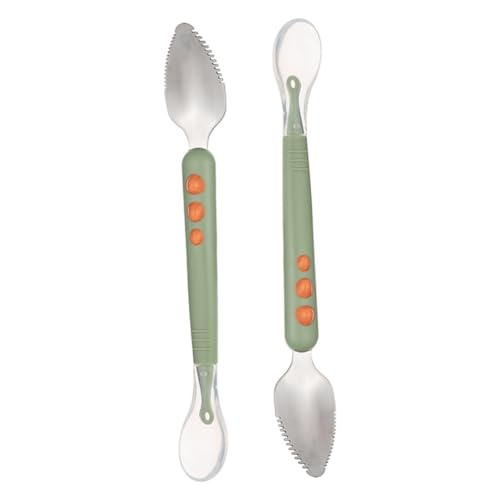 GALPADA 2 Stück für Nahrung Doppelseitiger Obst Pürierlöffel für Brei und Quetschies zu Babyzähnen Spülmaschinenfest Leicht zu GALPADA 2 Stück für Nahrung Doppelseitiger Obst Pürierlöffel für Brei und Quetschies zu Babyzähnen Spülmaschinenfest Leicht zu von GALPADA