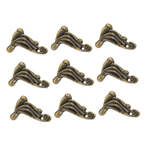 GALPADA 20 Stück Retro Möbel Füße Schutzpads Antik Bronze zur Dekoration Schutz von Möbeln für Schränke Sofas und Tische Hochwertiges Design von GALPADA