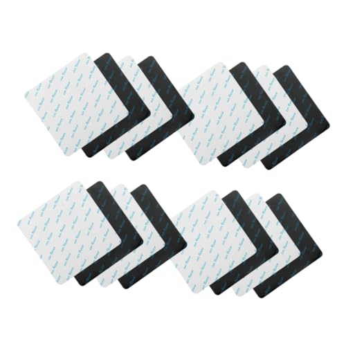 GALPADA 20 Stück Teiliges Ablösbare Waschbare Teppich Rutsch Pads in Weiß und Schwarz Doppelseitiges Klebeband für Fliesen und Hartholzböden Rückstandsfreie Befestigung für Teppiche und von GALPADA