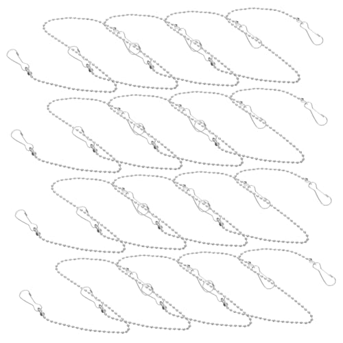 GALPADA 20 Stück Teiliges Dekorative Metallkette mit Haken Robuste Aufhängung für Leichte Werbeschilder Garten und Innenraumdekoration Einfache Montage Silberfarbene Ketten für GALPADA 20 Stück Teiliges Dekorative Metallkette mit Haken Robuste Aufhängung für Leichte Werbeschilder Garten und Innenraumdekoration Einfache Montage Silberfarbene Ketten für von GALPADA