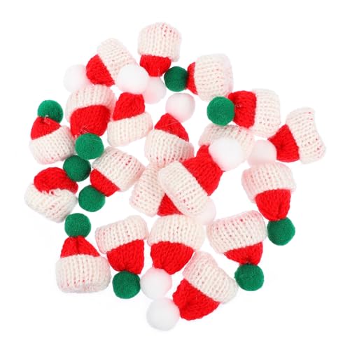 GALPADA 20 Stück Teiliges Mini Wollmützen Weihnachtsdeko DIY Zubehör für Haustiere Party Accessoires Weiß Grün Festliche Christbaumschmuck Dekoration GALPADA 20 Stück Teiliges Mini Wollmützen Weihnachtsdeko DIY Zubehör für Haustiere Party Accessoires Weiß Grün Festliche Christbaumschmuck Dekoration von GALPADA