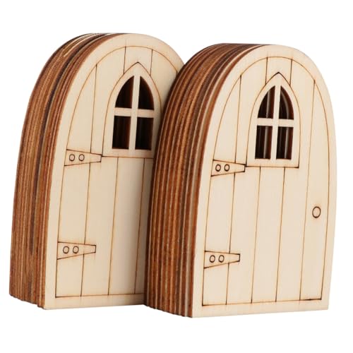 GALPADA 20 Stück Teiliges Miniaturmodell Unbemalt Langlebig Robust für DIY Garten und Weihnachtsdeko Kreative Bastelidee für Farbgestaltung von GALPADA