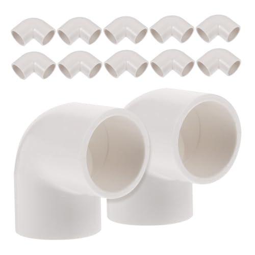 GALPADA 20 Stück Teiliges PVC Winkelstück Wasseranschluss Kunststoff Fitting für Gartenregal Rohrverbinder Langlebig Vielseitig für Hydroponik und Bewässerungssysteme von GALPADA