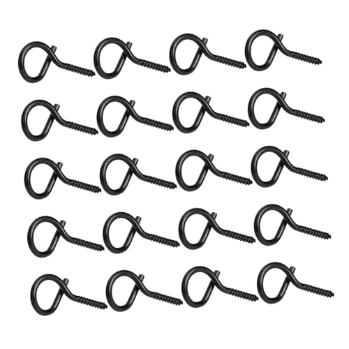 GALPADA 20 Stück Teiliges Schraubhaken aus Langlebigem Material Schraubring Haken mit Geschlossener Öse Praktische Wandbefestigung für Schwerlastaufhängung und Vielseitige von GALPADA