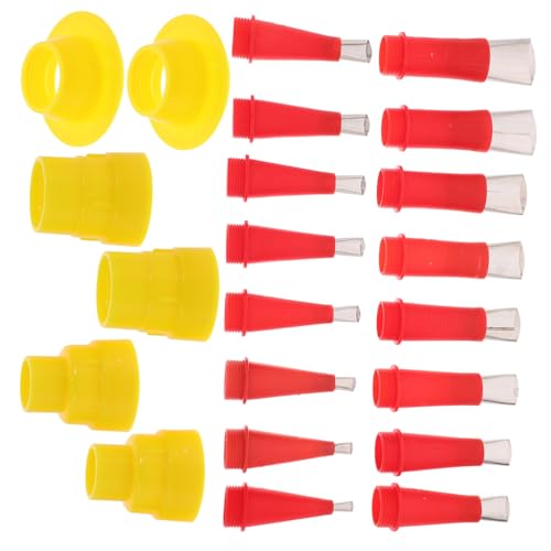 GALPADA 22 Stück Teiliges Edelstahl dichtstoffdüsen Abnehmbarem Sockel Langlebig und Benutzerfreundlich für Bad Türen Fenster und Vielseitige Abdichtungsarbeiten von GALPADA