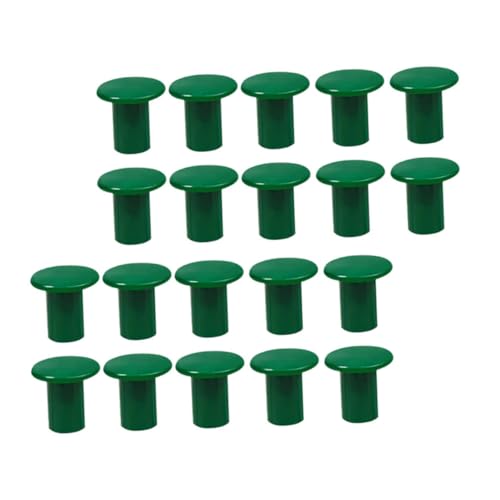 GALPADA 24 Stück Outdoor -Bambuspol -Schutzabdeckung Zuckerrohr-Stützkappen Stockendschutz Polspitzenkappe Gartenrose -Endkappen Stockabdeckung Cane Topper Protektoren Grün von GALPADA