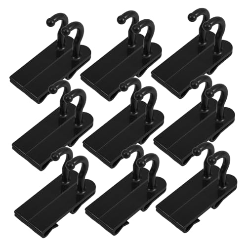 GALPADA 24 Stück Teiliges Dunkles Pegboard Haken Schwere Kunststoffhaken mit Verstellbarem Gitternetz design Wandfreundliche Montage Robuste Aufbewahrungslösung für Werkstatt Küche und von GALPADA