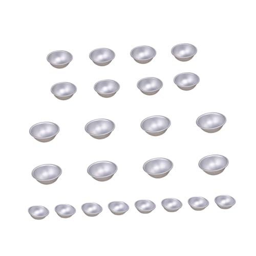 GALPADA 24 Stück Teiliges Halbkugel Form aus Aluminiumlegierung Hemisphärische Backform Rostfrei Leicht zu Reinigen für DIY Badebomben Geburtstag und Halloween GALPADA 24 Stück Teiliges Halbkugel Form aus Aluminiumlegierung Hemisphärische Backform Rostfrei Leicht zu Reinigen für DIY Badebomben Geburtstag und Halloween von GALPADA