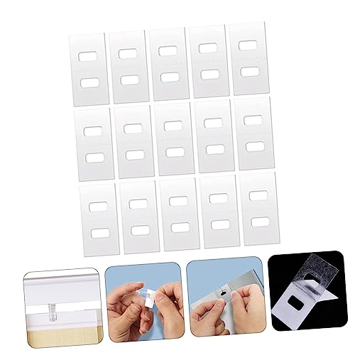 GALPADA 24 Stück Teiliges Transparente PVC Reparatur Tabs für Vertikale Jalousien Selbstklebende Lamellen Schutzstreifen zur Schnellen Reparatur von Lamellenvorhängen Einfach Anzubringen von GALPADA
