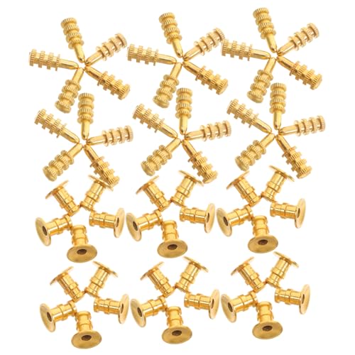 GALPADA 24Er Set Hardware Möbelregalhalterungen Möbelbeschläge Halterung Hardware Möbelverbinder Montagehalterungen Regalstützstifte Stift Regalstützhalterung Kupfer Golden von GALPADA