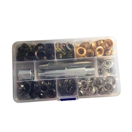 GALPADA 25 Sätze Metallösen Innenø mit Werkzeug und Aufbewahrungsbox Farben Grommets für Schuhe Kleidung DIY Handwerk Planen Tarp Zelt Markisen GALPADA 25 Sätze Metallösen Innenø mit Werkzeug und Aufbewahrungsbox Farben Grommets für Schuhe Kleidung DIY Handwerk Planen Tarp Zelt Markisen von GALPADA