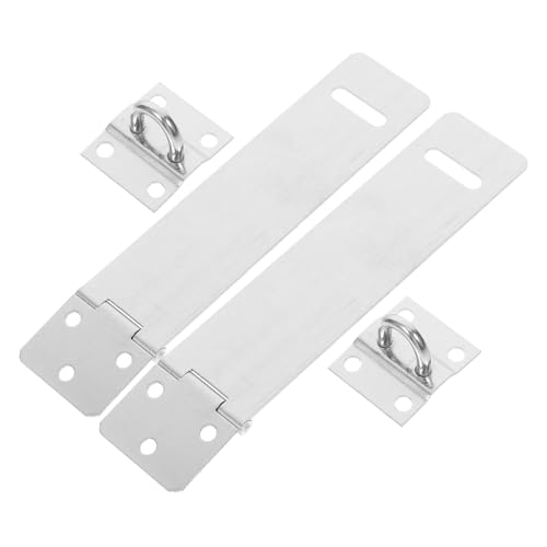 GALPADA 2Sätze Riegel für Türen und Schränke Abschließbare Haspe Robustes Design Wetterfest für Holztüren und Schuppentore Installieren GALPADA 2Sätze Riegel für Türen und Schränke Abschließbare Haspe Robustes Design Wetterfest für Holztüren und Schuppentore Installieren von GALPADA