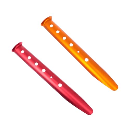 GALPADA 2Stücke Aluminiumlegierung Zeltpflöcke für Camping und Outdoor Hochwertige Heringe für Sand Tragbares Design für Weichen Untergrund von GALPADA