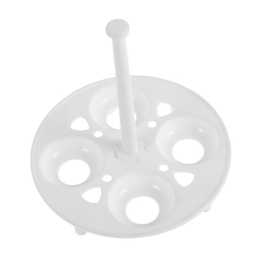 GALPADA 2Stücke Eier Dampfer Rack aus Hitzebeständigem Kunststoff für Gesundheitstopf Kompatibel mit Mikrowelle und Heißluftfritteuse für Kochen von Hartgekochten Eiern von GALPADA