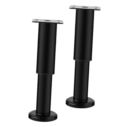 GALPADA 2Stücke Verstellbare Möbelbeine Höhenverstellbar Robuste Metallmöbelfüße für Sofa Tisch und Schrank Erweiterbares Design Minimalistisches Erscheinungsbild Einfache von GALPADA