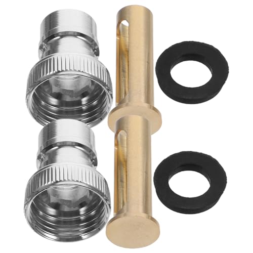 GALPADA 2Stücke Wasserstopper Adapter für Waschmaschinen Praktische Schnappkupplung Hochtemperaturbeständig Automatisches Wasserstop Design Effizientes Zubehör von GALPADA