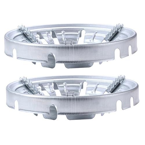 GALPADA 2Stücke Wok Rack aus Dickem Material Rutschfeste für Runde Pfannen und Kochtöpfe Hitzebeständig Energieeffizient für Gasherde von GALPADA
