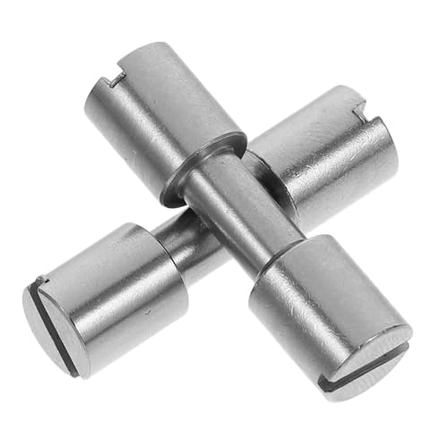 GALPADA 2pcs Stailenss Stahlgriff Förderer Für Messergriffe Sichere Messerbaugruppe Schraubmesser Griff Verriegelungskomponenten Für DIY -Messer Machen von GALPADA