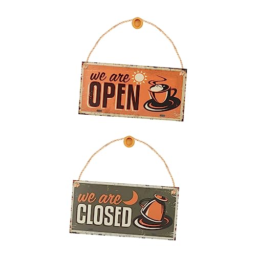 GALPADA 2stücke Holz Hängeschild Tür Dekoration Cafe Schild Vintage Design Rustikales Handwerk Für Bar Zuhause Wandgestaltung Mit Seil Zum Aufhängen GALPADA 2stücke Holz Hängeschild Tür Dekoration Cafe Schild Vintage Design Rustikales Handwerk Für Bar Zuhause Wandgestaltung Mit Seil Zum Aufhängen von GALPADA