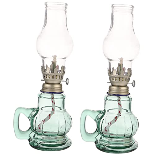 GALPADA 2stücke Kerosinlampe Petroleumlampe Öllampe Für Innenbereich Retro Glas Öllampe Mit Dochtbrenner Und Öllampenfassung Für Schreibtisch Dekoration Zu Hause GALPADA 2stücke Kerosinlampe Petroleumlampe Öllampe Für Innenbereich Retro Glas Öllampe Mit Dochtbrenner Und Öllampenfassung Für Schreibtisch Dekoration Zu Hause von GALPADA