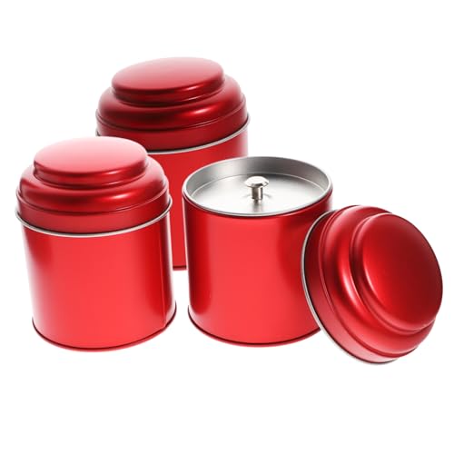 GALPADA 3 Stück Aromatherapie-Wachs Dose Zinn Apotheker Behälter mit Deckel Lagerung vorratsbehälter aufbewahrungsbehälter tragbare Teedosen Teedose mit losen Blättern Weißblech rot GALPADA 3 Stück Aromatherapie-Wachs Dose Zinn Apotheker Behälter mit Deckel Lagerung vorratsbehälter aufbewahrungsbehälter tragbare Teedosen Teedose mit losen Blättern Weißblech rot von GALPADA