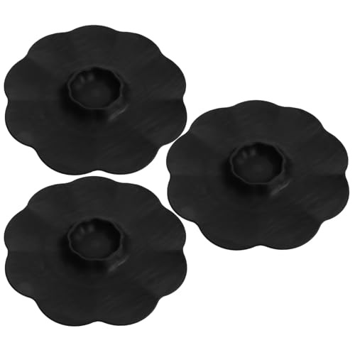 GALPADA 3 Stück Blütenförmige Servierplatte mit Sojasaucenschale Plastik Dip mit Fächern für Sushi Teigtaschen und Snacks für Partys und Buffets von GALPADA